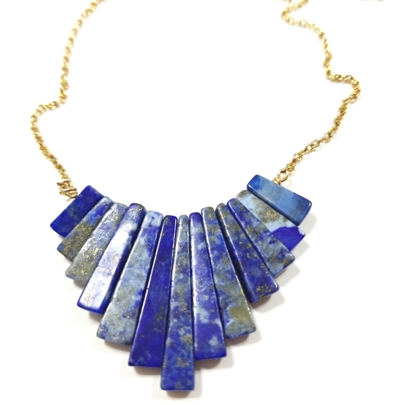Heather Hawkins Lapis Tribal Necklace - Picture 4 of 6